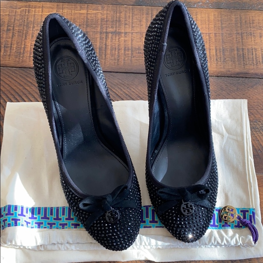 Tory Burch Black Sequin Dressy Pumps 🥰